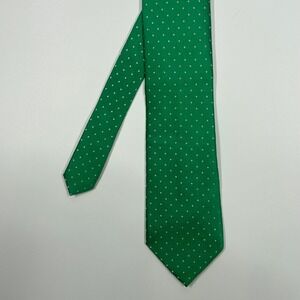 Croft & Barrow Green Micro Dot Silk Necktie Mens One Size